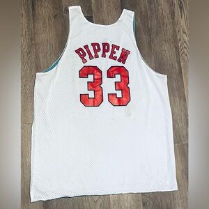 NBA Mitchell & Ness White and Teal Jersey